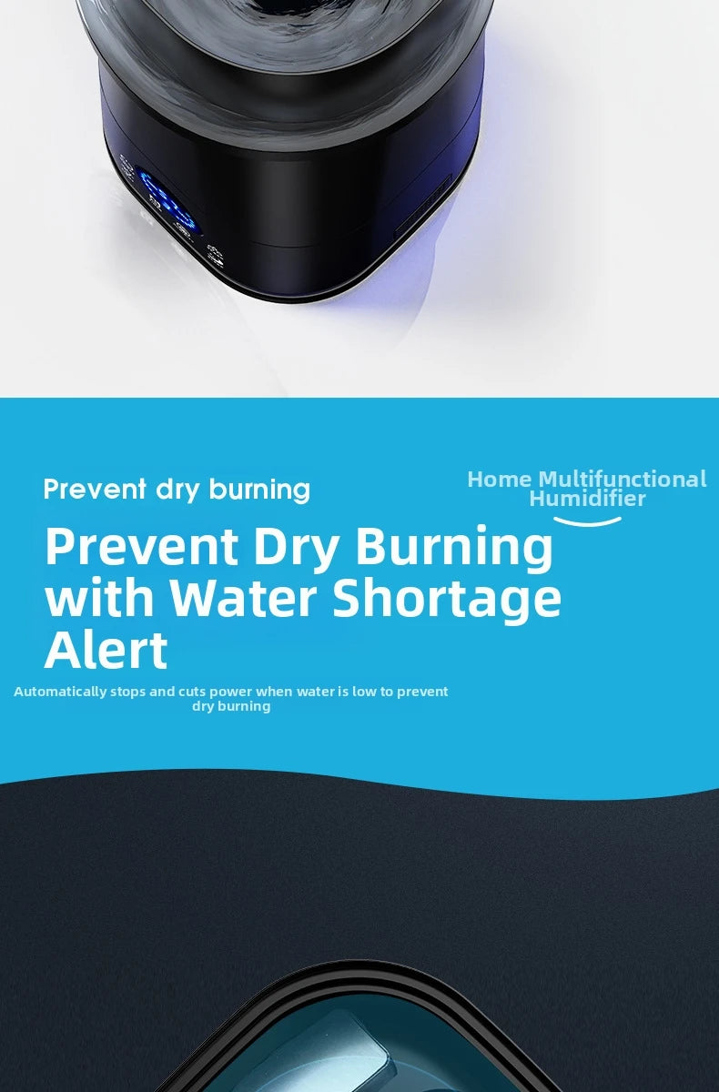 6.5L Large Capacity Humidifier – Ultrasonic Cool Mist for Home/Office,Quiet Operation, Anti-Static &amp; Dry Air Relief, Adjustable