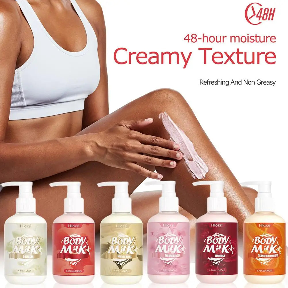 Scented Body Lotion For Women, Deep Moisturizing Cream, Womens Long-lasting Fragrance Cherry Blossom Vanilla Rose Body Lotions