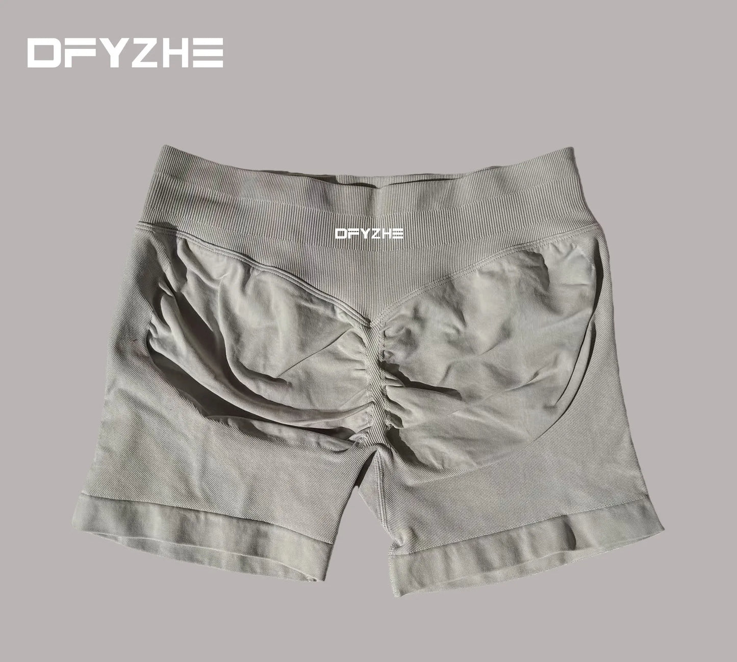 DFYZHE 4.5-inch yoga gym shorts, waist cinching and hip lifting shorts, seamless yoga shorts