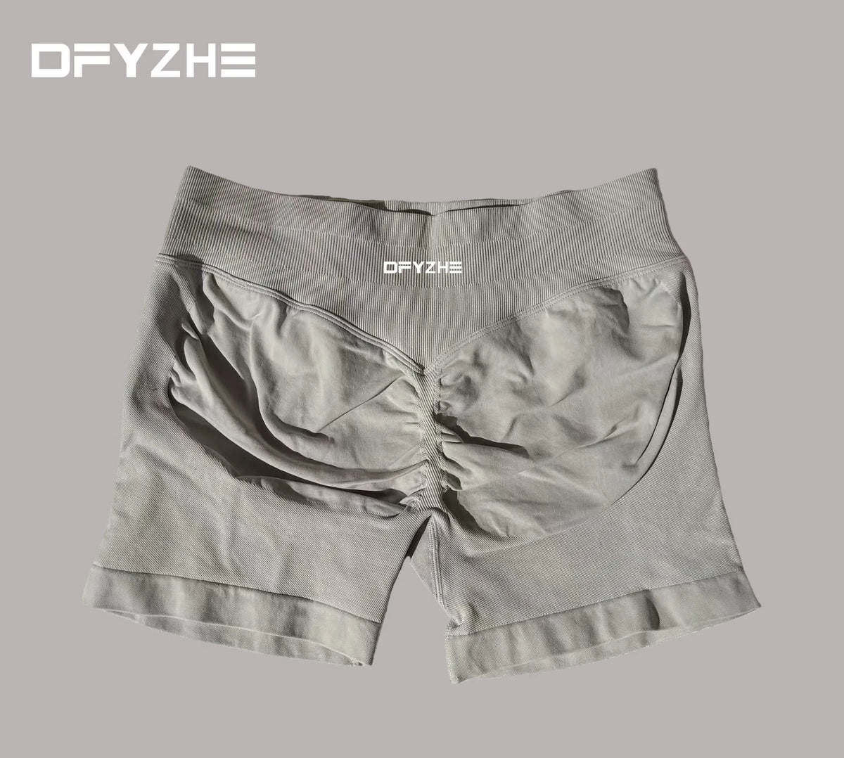 DFYZHE 4.5-inch yoga gym shorts, waist cinching and hip lifting shorts, seamless yoga shorts