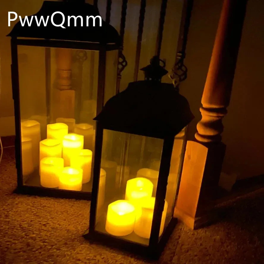 Flameless Flickering LED Candles Battery Powered For Wedding Decor