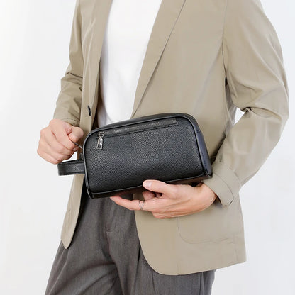 Business Men's Clutch Bag High Quality Printing Leather Handbag Phone Purse Fashion Clutches Luxury Men Birthday Gift Clutch Bag