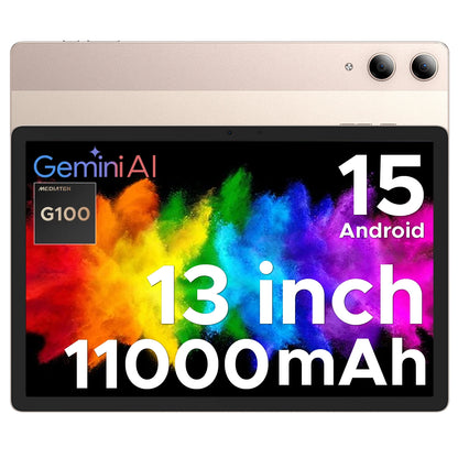 DOOGEE Tab E3 Pro 2 in 1 Tablet PC Gemini AI 13'' IPS Display 8GB 256GB 11000mAh Battery Android 15 High Quality Quad Speakers