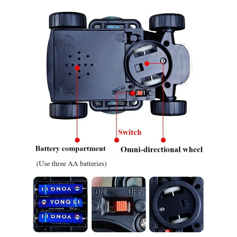Cool Electric Steering Model Music Lights Dazzling Toy Car Boy Birthday Best Gift