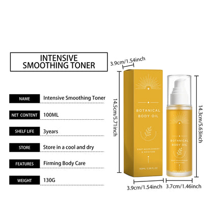 Body Oil Deep Nourishment Moisturizing  Oil Smooth Skin All Season Body Care Non Greasy Fast Absorbing Daily Hydration 100ml