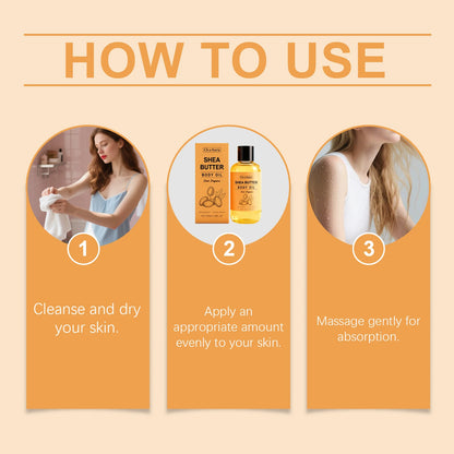 Butter Oil Body Oil Gentle Full Body Skin Nourishment Lightweight Rapid Absorption for Smooth Soft Skin