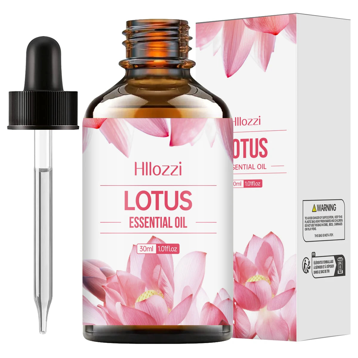 Lotus Essential Oil - Moisturizing, Hydrating Deep Treatment Oil for Face, Body, Nails, Hair and Eyelashes, Formaldehyde Free.