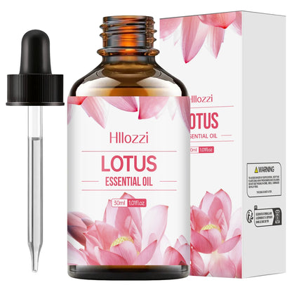 Lotus Essential Oil - Moisturizing, Hydrating Deep Treatment Oil for Face, Body, Nails, Hair and Eyelashes, Formaldehyde Free.