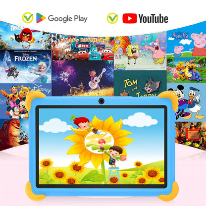 2026 New 7 Inch Cartoon Pattern Kids' tablets Quad Core 4GB RAM 64GB ROM 5G WiFi Learning Education Games Tablet Children's Gift