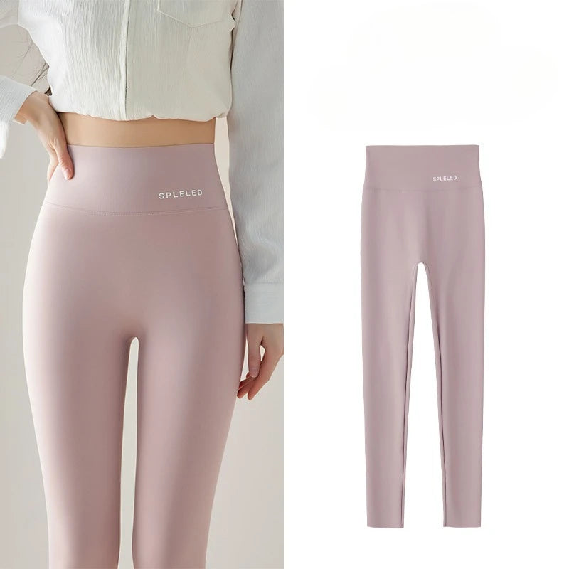 Naked Feeling Yoga Leggings Summer Thin High Waisted Hip Lifting Fitness Leggings Running Cycling Sports Pants Woman Clothing