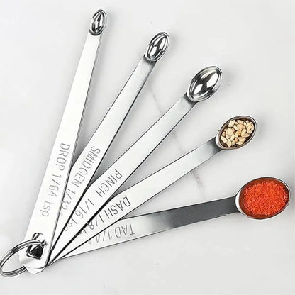 Stainless Steel Mini Measuring Spoon Kitchen Salt Spoon Seasoning Measuring Spoon With Graduations Ideal for Baking Tools
