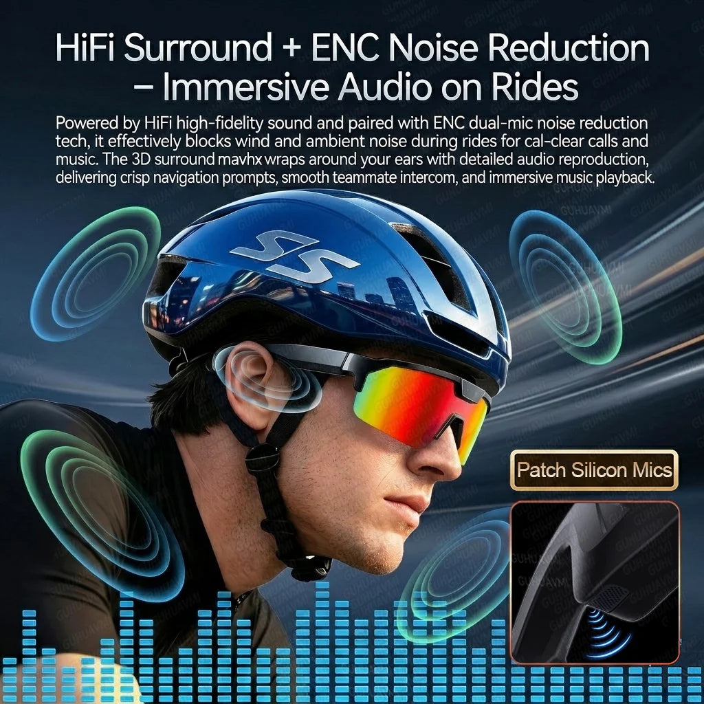 2026 New AI Smart Sports shooting&amp;recording Glasses 800W Camera HD Anti-shake Bicycle Riding Shooting Artifact Windproof Goggles