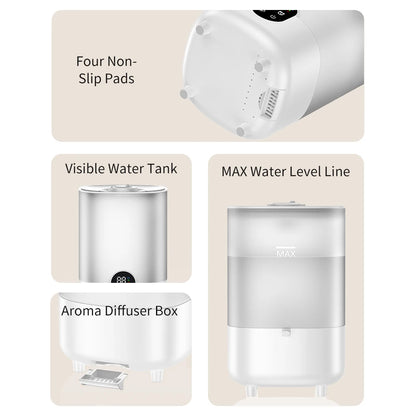 4L Air Humidifier Portable Small Aroma Diffuser 2 Spray Ports Large Capacity usb umidificador Home UV sterilization Humidifier