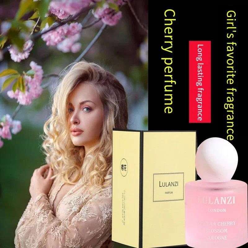 High-grade Cherry Blossom Perfume Fresh Natural Floral Spray Lasting Fragrance Temptation Ladies Light Perfume Clothes Deodorant