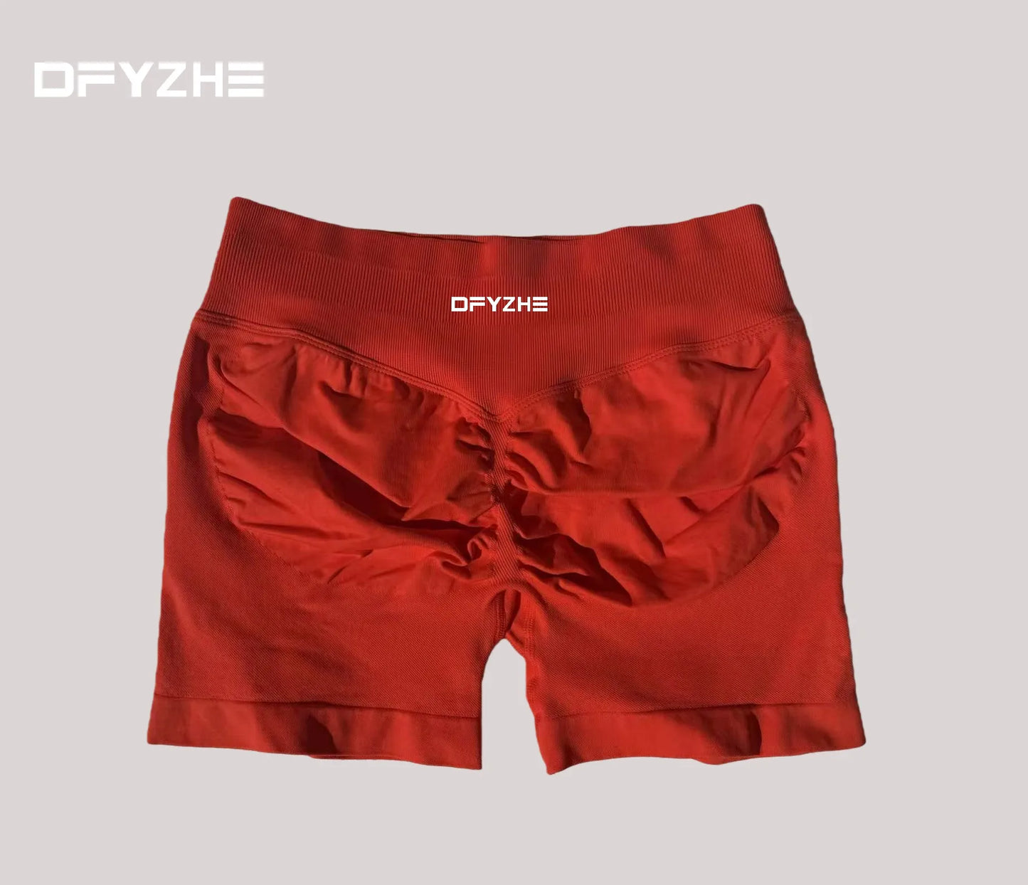 DFYZHE 4.5-inch yoga gym shorts, waist cinching and hip lifting shorts, seamless yoga shorts