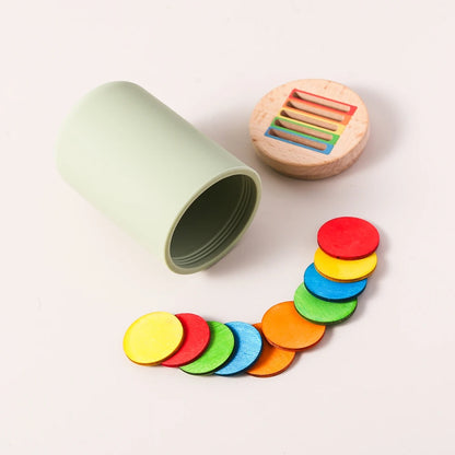 Baby Toys Montessori Silicone Educational Toys Cognitive Toys Color Matching Bucket Toddler Toys Sensor Game Baby Games 2 Years