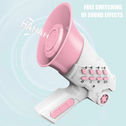 Voice Changer Amplifier, Megaphone Speaker Siren Bullhorn Toys Portable Smart Multi Voice Changers Handheld Loudspeaker