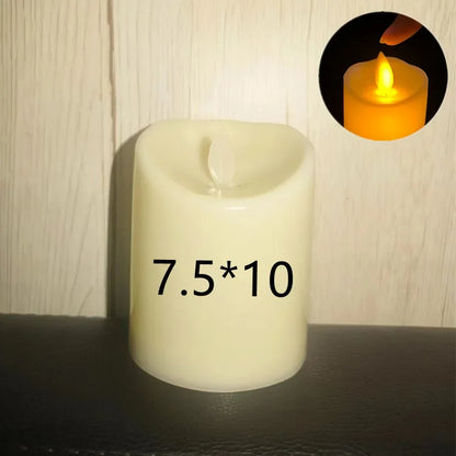 Flameless Flickering LED Candles Battery Powered For Wedding Decor