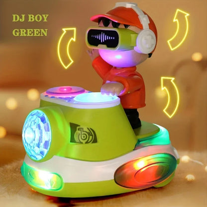 Bouncing DJ Boy Musical Toys for Baby Tummy Time Toy Toddler Early Educational Music Toy Sensory Birthday Gift for Boys Girls