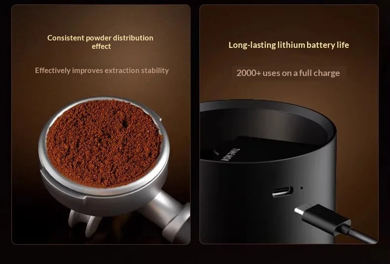 IN STOCK TIMEMORE Electric Needle Espresso Distributor For 58mm Auto Rotating Stable Uniform Extraction Coffee Distributor Gifts