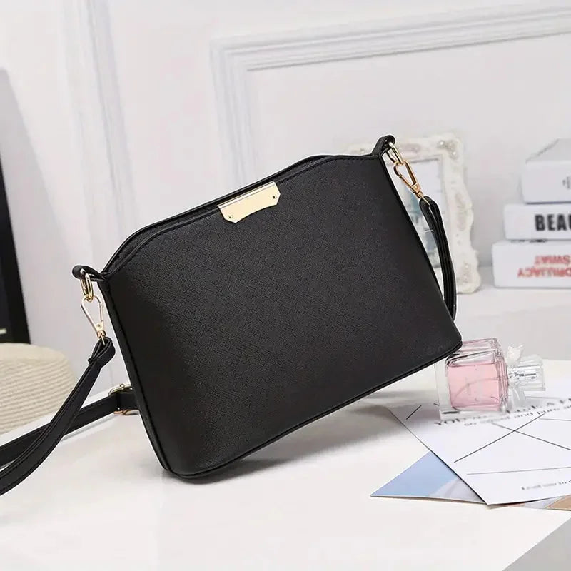 Elegant Quilted Shoulder Bag For Women,Textured PU Leather Adjusted Strap Crossbody Bags For Daily Used
