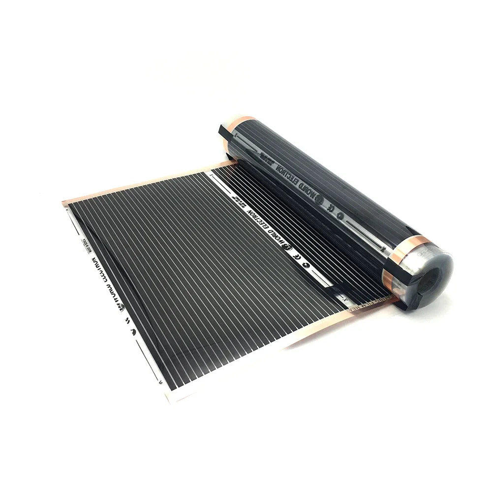 0.5~4㎡ 400w/m2 Infrared Carbon AC220V Underfloor Heating Film Low Electrical Warm Mat