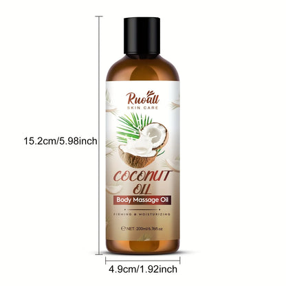 Coconut Oil Body Massage Essential Oil, Rich in Coconut Oil Extract Essence, Can Be Used for Body Massage, Long-Lasting Fragranc