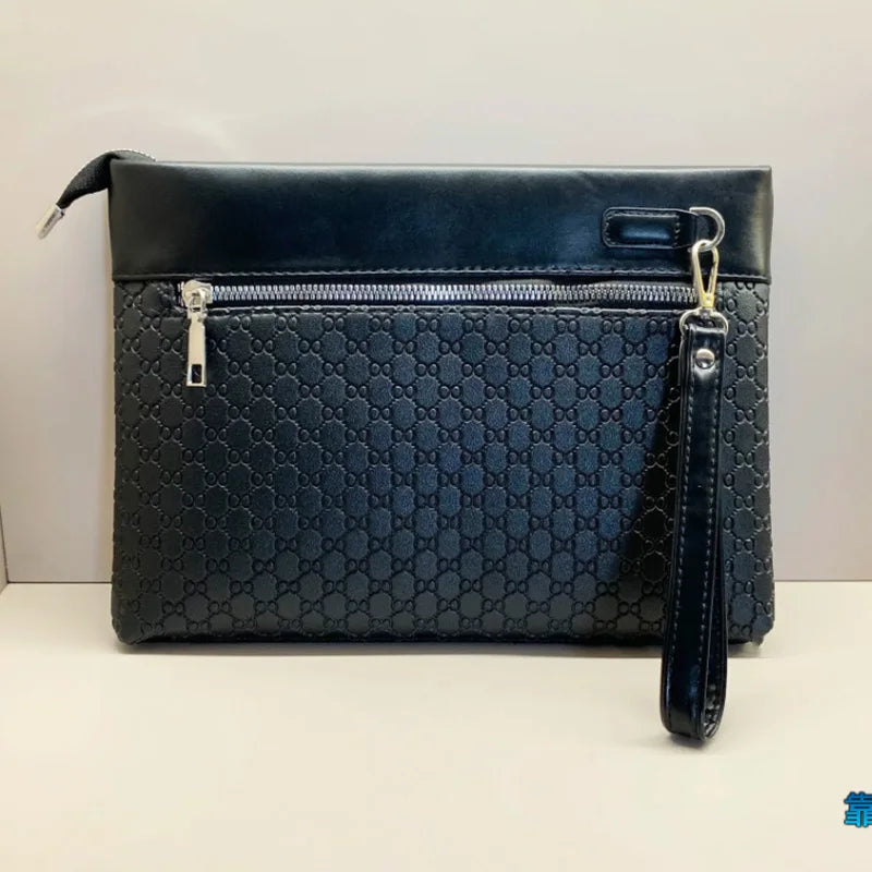 Business Men's Clutch Bag High Quality Printing Leather Handbag Phone Purse Fashion Clutches Luxury Men Birthday Gift Clutch Bag