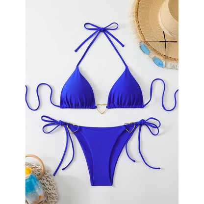 Sexy Triangle Bikini 2026 Beach Women's Swimsuit Micro Bikinis Sets Female Swimwear for Two-piece Bathing Suits Woman Beachwear