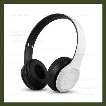 Wireless Bluetooth Headphones Head Mounted P47 Foldable Bass Sport Earphones Universal for Mobile Computer PC Gaming Running Gym