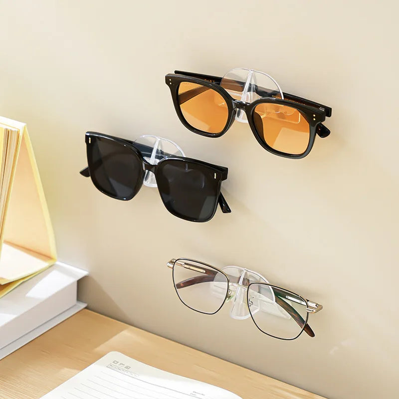 KLASSNUM Glasses Storage Rack Wall Mounted Sunglasses Reading Glasses Storage Rack Men Sunglasses Transparent Display Rack Women