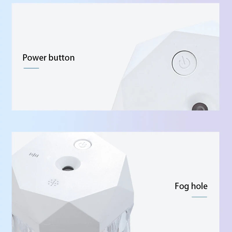400ML Air Humidifier USB Aroma Diffuser Essential Oil Purifier Fragrance Mist Maker RGB Light Humidificador For Car Home Bedroom