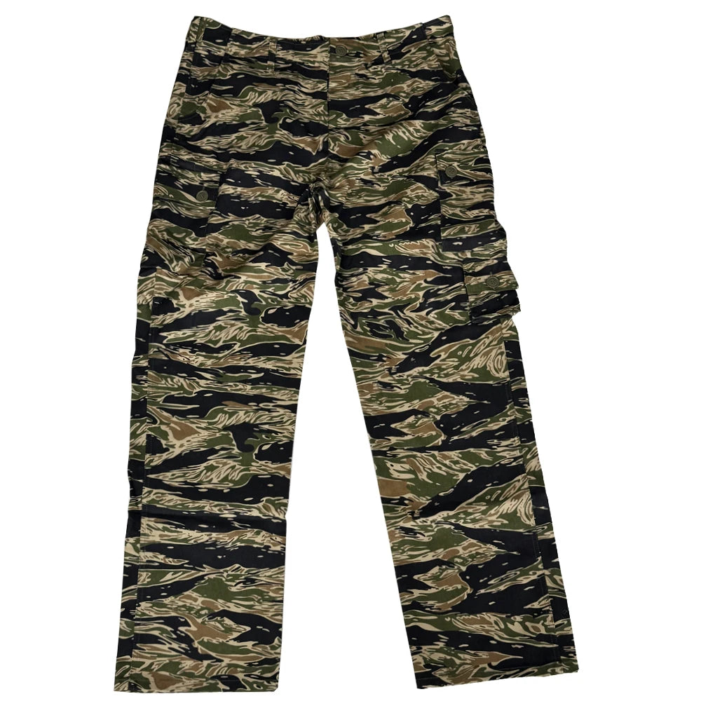 Tiger Jacket Vietnam Suit Tabby Striped Top and Pants Replica World War II Equipment Casual Training Suit WW2