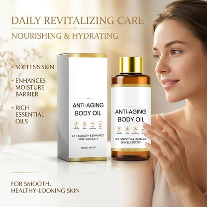 Revitalizing Body Oil Improve Dull Skin Boost Skin Elasticity Brightening Lightweight Fast Absorbing Hydrating Body Massage Oil