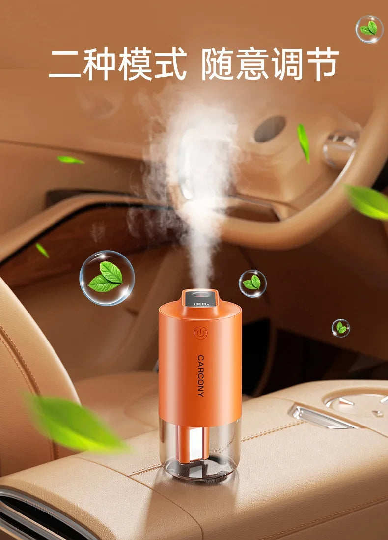 Car Humidifier 2000mAh Built-in Battery Wireless Use Antibacterial Air Purifier Aroma Essential Oil Diffuser Home High Quality