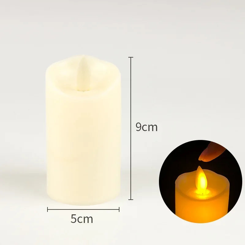 Flameless Flickering LED Candles Battery Powered For Wedding Decor