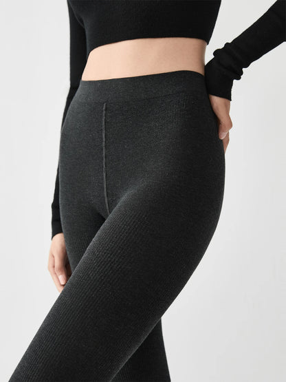 ZIQIAO Gray Slightly Compressed Slimming Pantyhose 2025 New Coffee-colored Leggings
