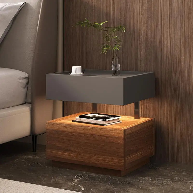 Simple European Bedside Table Classic Storage Luxury Trendy Night Table Modern Premium Comodini Camera Letto Bedroom Furnitures