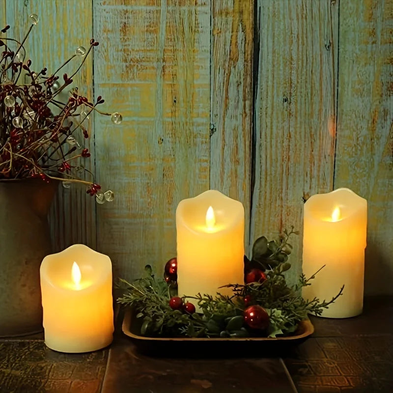 Flameless LED Candles With Remote Control And Timer