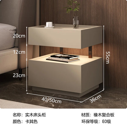 Simple European Bedside Table Classic Storage Luxury Trendy Night Table Modern Premium Comodini Camera Letto Bedroom Furnitures