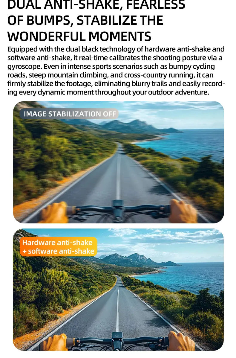2026 New AI Smart Sports shooting&amp;recording Glasses 800W Camera HD Anti-shake Bicycle Riding Shooting Artifact Windproof Goggles