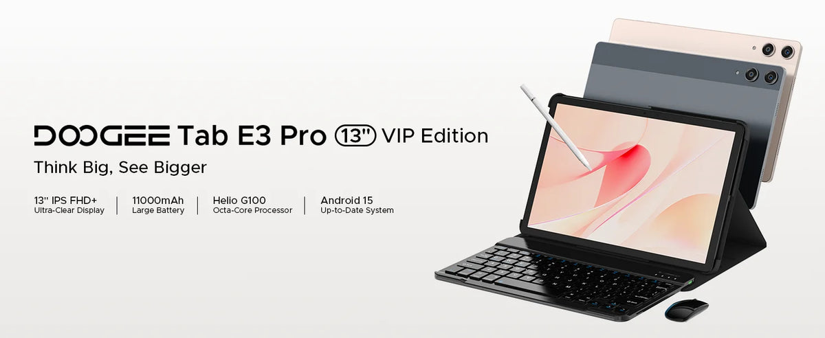 DOOGEE Tab E3 Pro 2 in 1 Tablet PC Gemini AI 13&