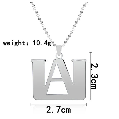 Anime My Hero Academia Pendant Necklace Boku No Hero Academia Stainless Steel Charm Necklace For Men Women Cosplay Jewelry Gifts