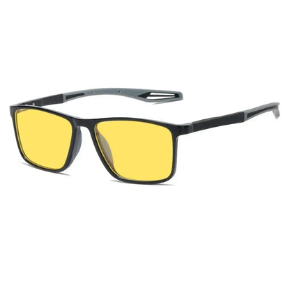 Men Women Photochromic Car Driver Goggles Night Vision Glasses Anti Glare Vintage Square Glasses Ultra Light Sport Eyewear