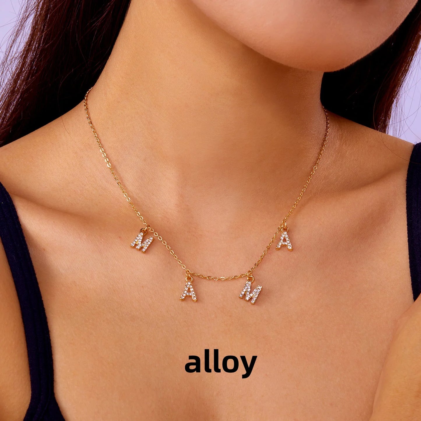 Imitation Pearl Letter Mama Pendant Bracelets Fashion Charms Stainless Steel Chains Bracelet for Women Jewelry Mother's Day Gift