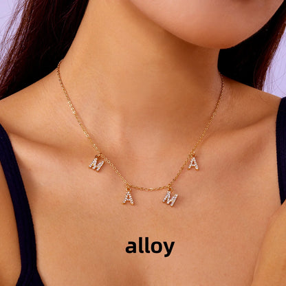 Imitation Pearl Letter Mama Pendant Bracelets Fashion Charms Stainless Steel Chains Bracelet for Women Jewelry Mother's Day Gift