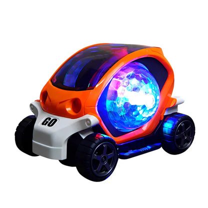 Cool Electric Steering Model Music Lights Dazzling Toy Car Boy Birthday Best Gift