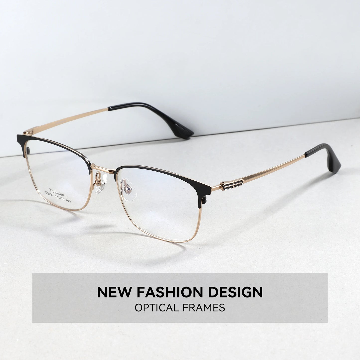 ZENOTTIC L Size Titanium Alloy Prescription Glasses Trend Square Unisex Anti Blue Light Progressive/Photochromic Optical Eyewear