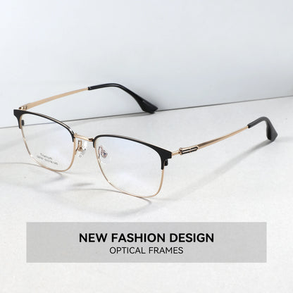 ZENOTTIC L Size Titanium Alloy Prescription Glasses Trend Square Unisex Anti Blue Light Progressive/Photochromic Optical Eyewear