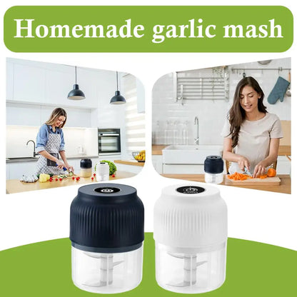 Electric Food Chopper Garlic Crusher Meat Grinder Garlic Press Vegetable Chopper Complementary Food Processor Kitchen Gadgetss